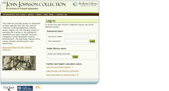 Desktop Screenshot of johnjohnson.chadwyck.com