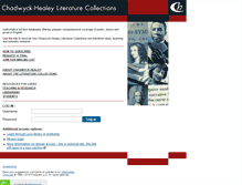Tablet Screenshot of collections.chadwyck.com